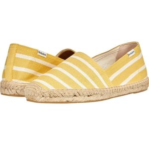 Soludos Women's Dali Espadrilles Yellow Stripe Size 7 New